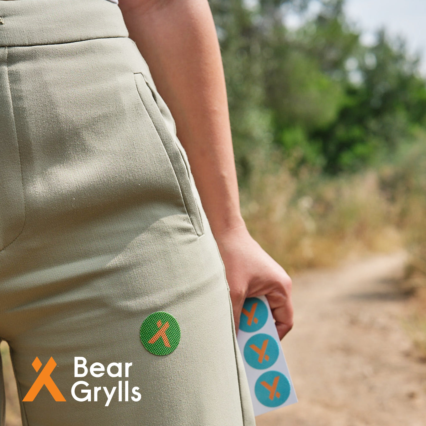 Bear Grylls Mosquito Repellent Patches for Clothes, Bags & Hats (x90 Pack)