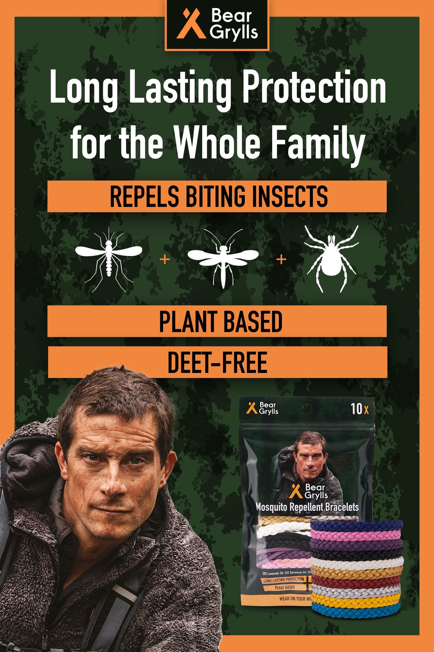 Mosquito Repellent Bracelets (x10 Pack)