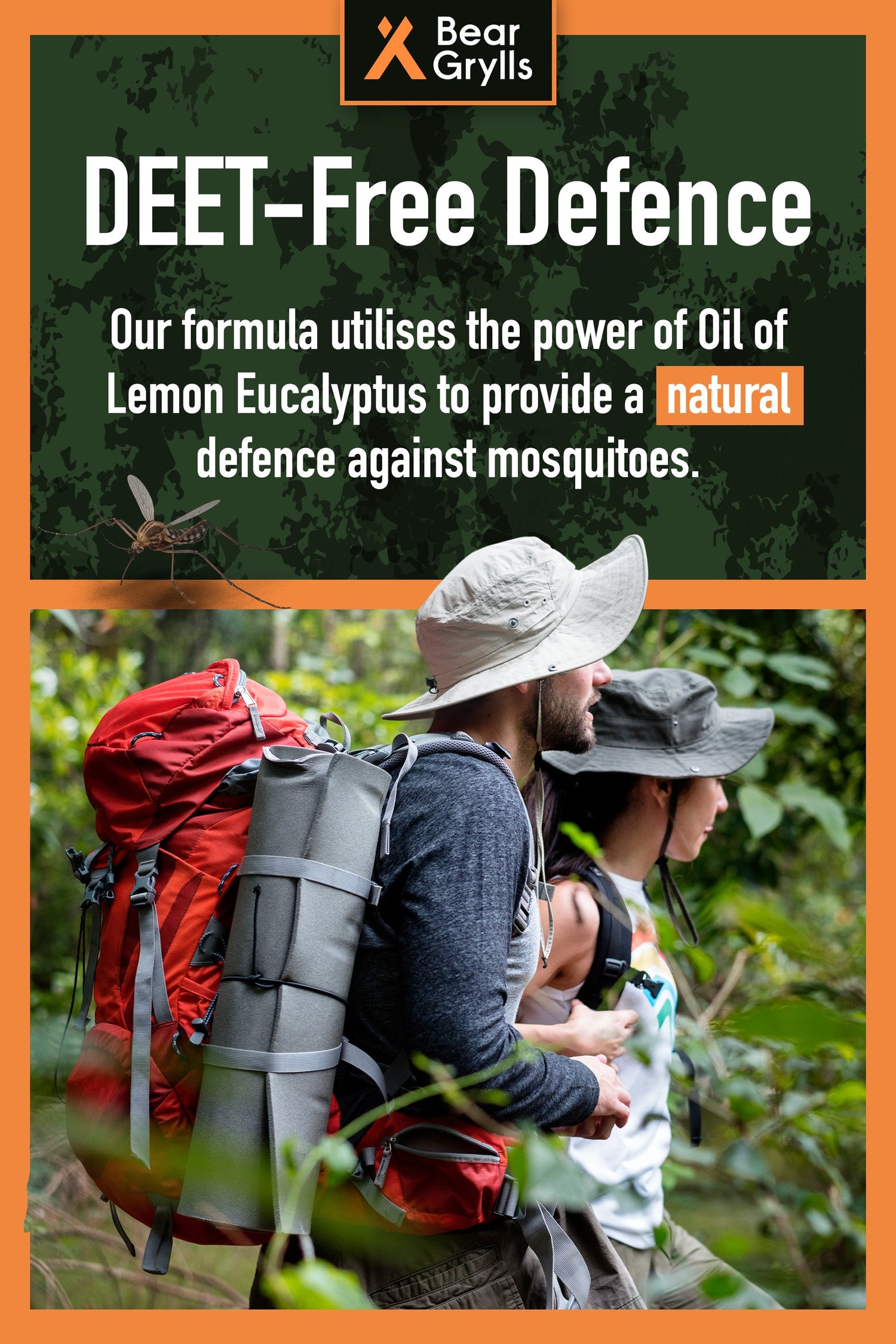 Bear Grylls Mosquito Repellent Spray (Multi-Saver Pack) (100ml Bottles x 3)