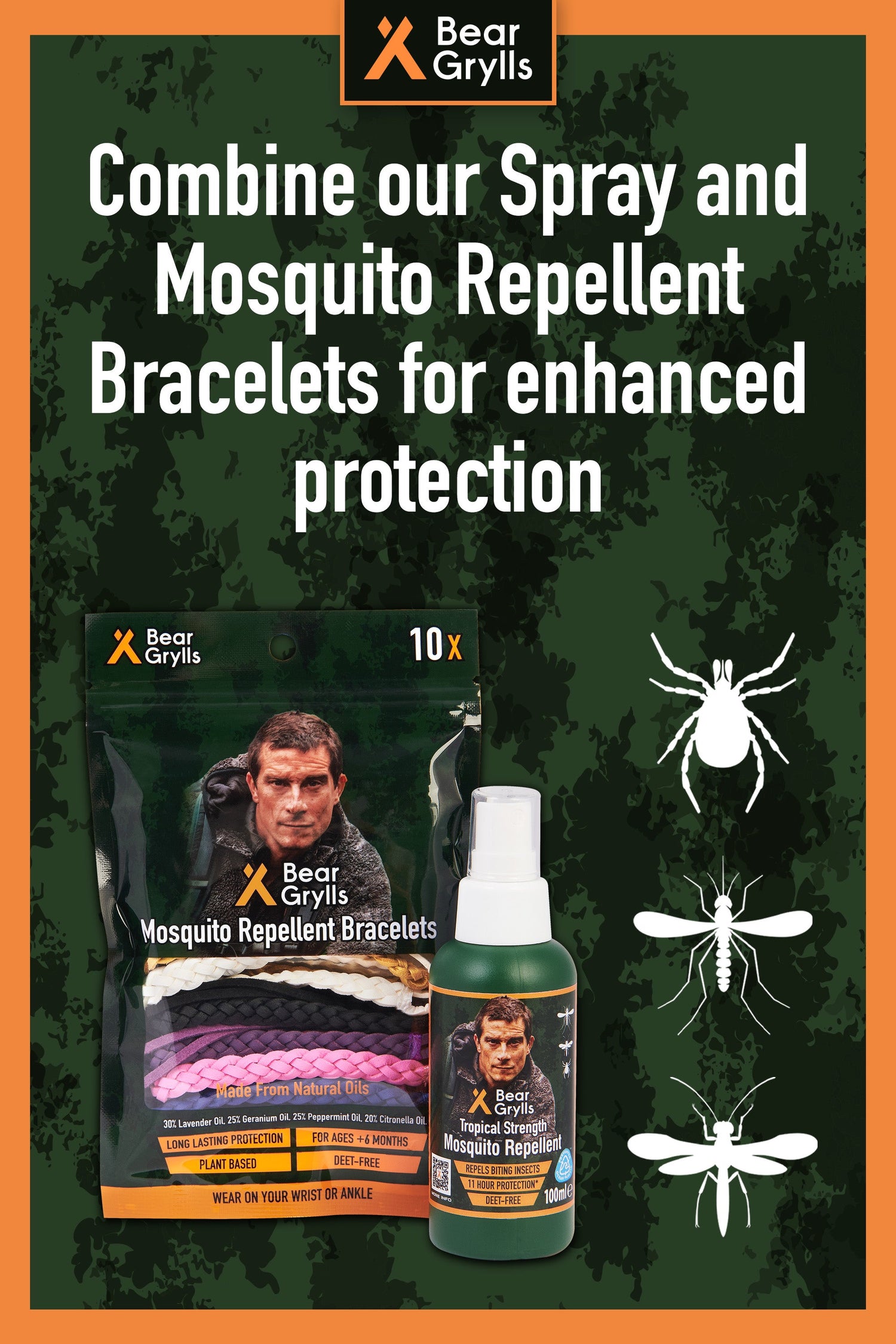 Bear Grylls Mosquito Repellent Spray (100ml)